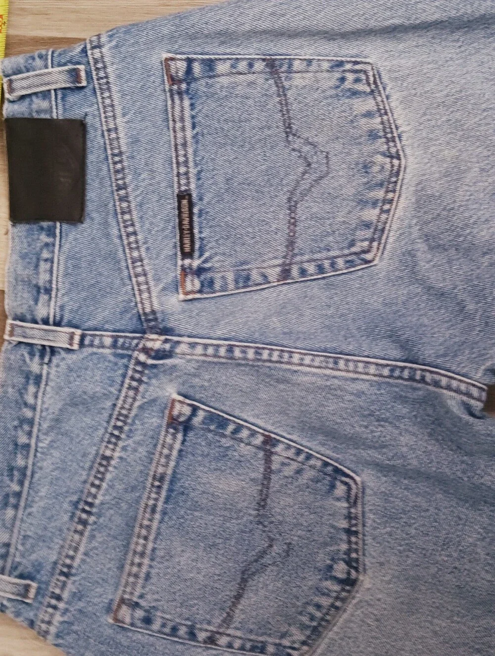 Light Blue Vintage Harley Davidson Men's Size 33-30Denim Jeans - Two Pair